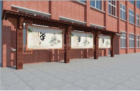 建湖学校宣传栏文化墙的作用性